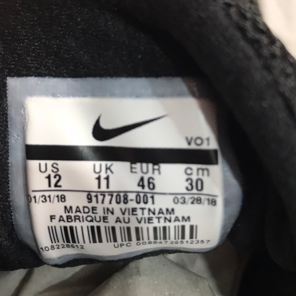 NWT Nike Zoom Domination TR Black M AUTHENTIC - Picture 8 of 8